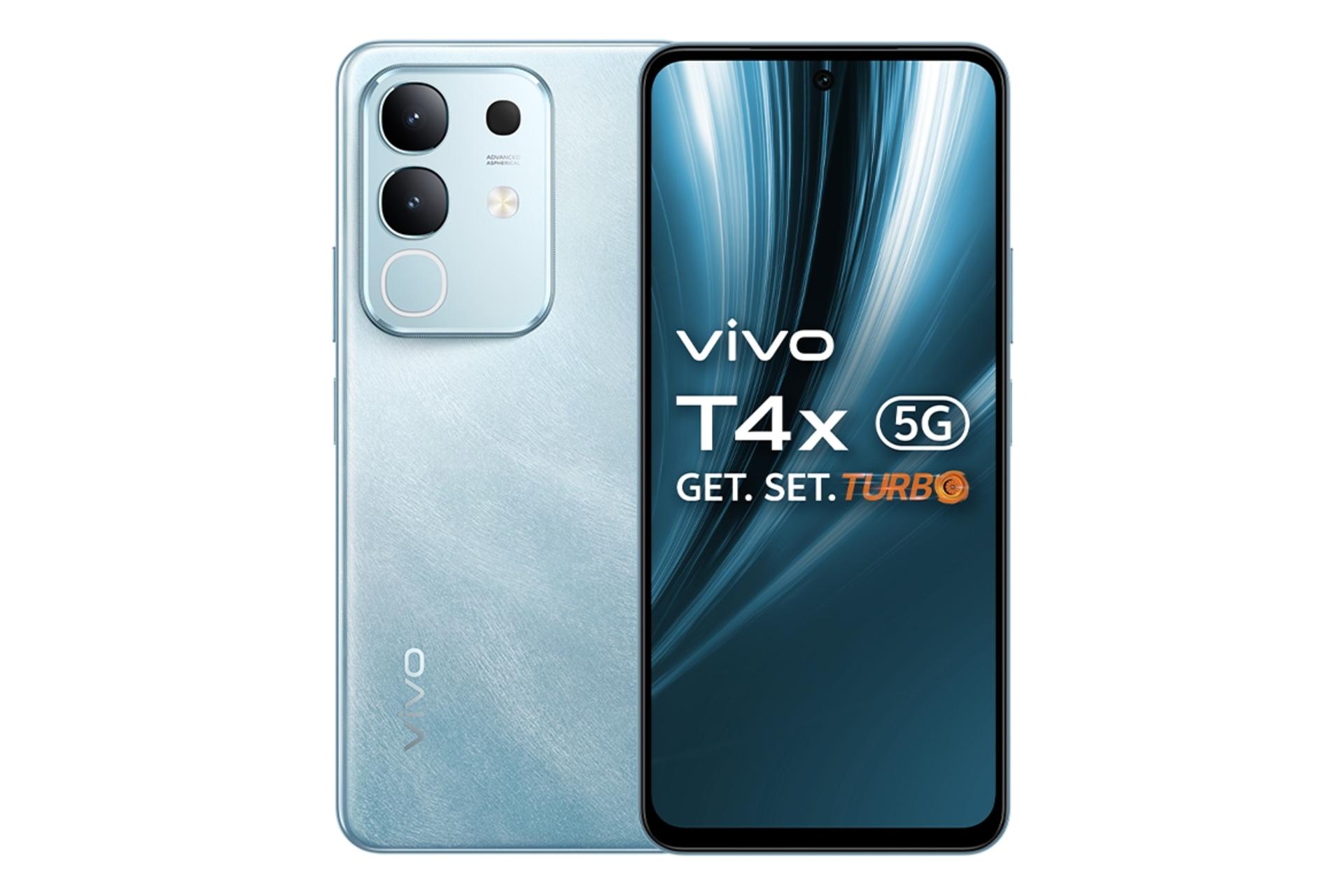 پنل جلو و پشت گوشی موبایل ویوو vivo T4x آبی روشن