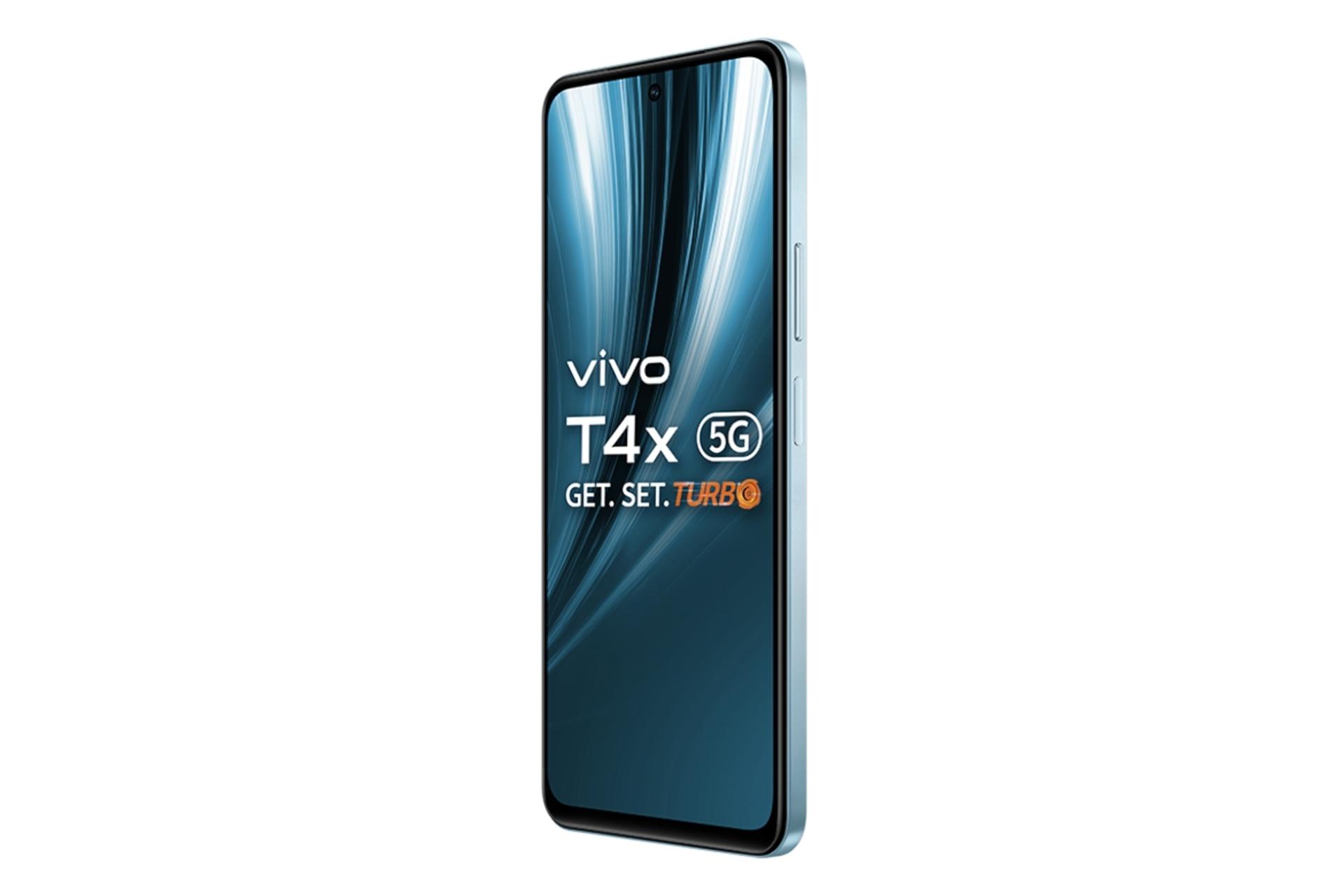 پنل جلو و صفحه نمایش گوشی موبایل ویوو vivo T4x آبی روشن