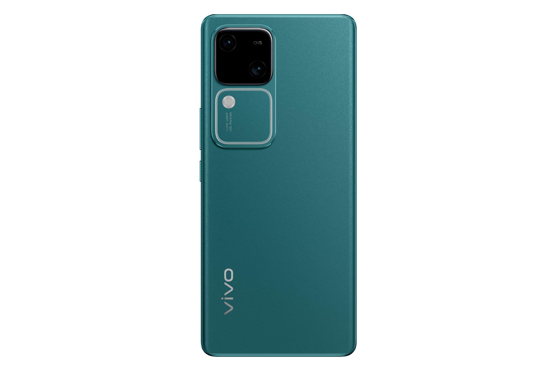 پنل پشت و چینش دوربین گوشی موبایل ویوو vivo v30 سبز تیره