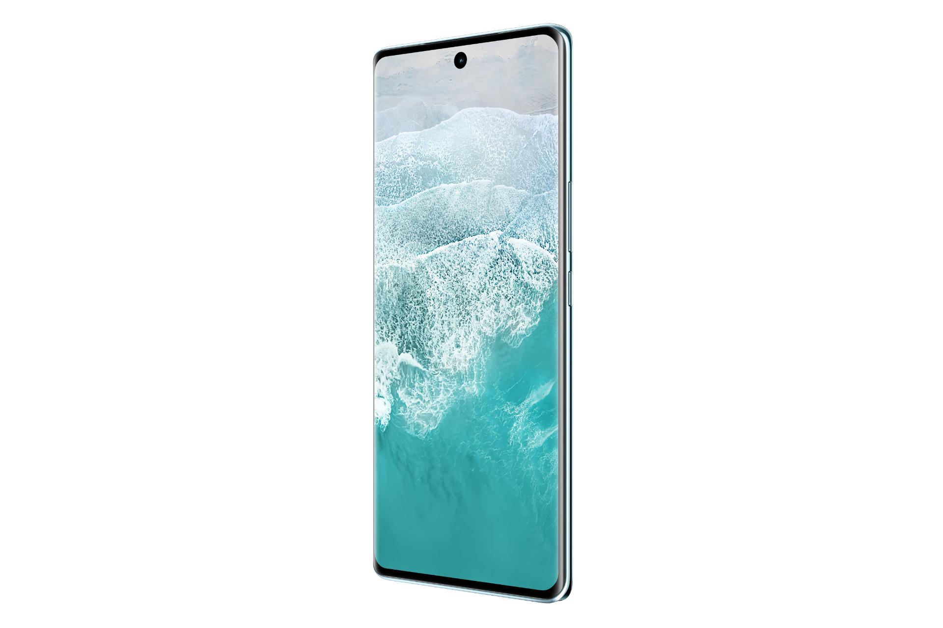 سمت راست پنل جلوی گوشی موبایل V30 پرو ویوو آبی روشن / vivo V30 Pro