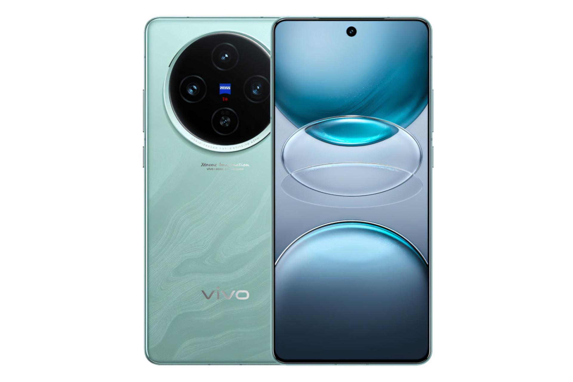 پنل جلو و پشت گوشی موبایل ویوو vivo X100s سبز