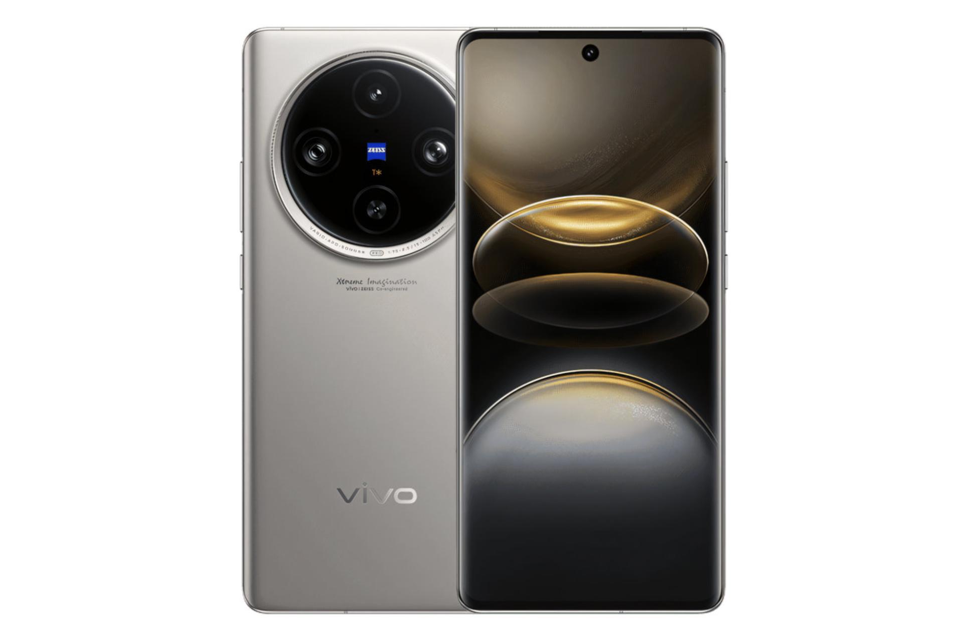 پنل جلو و پشت گوشی موبایل X100s پرو ویوو تیتانیوم / vivo X100s Pro