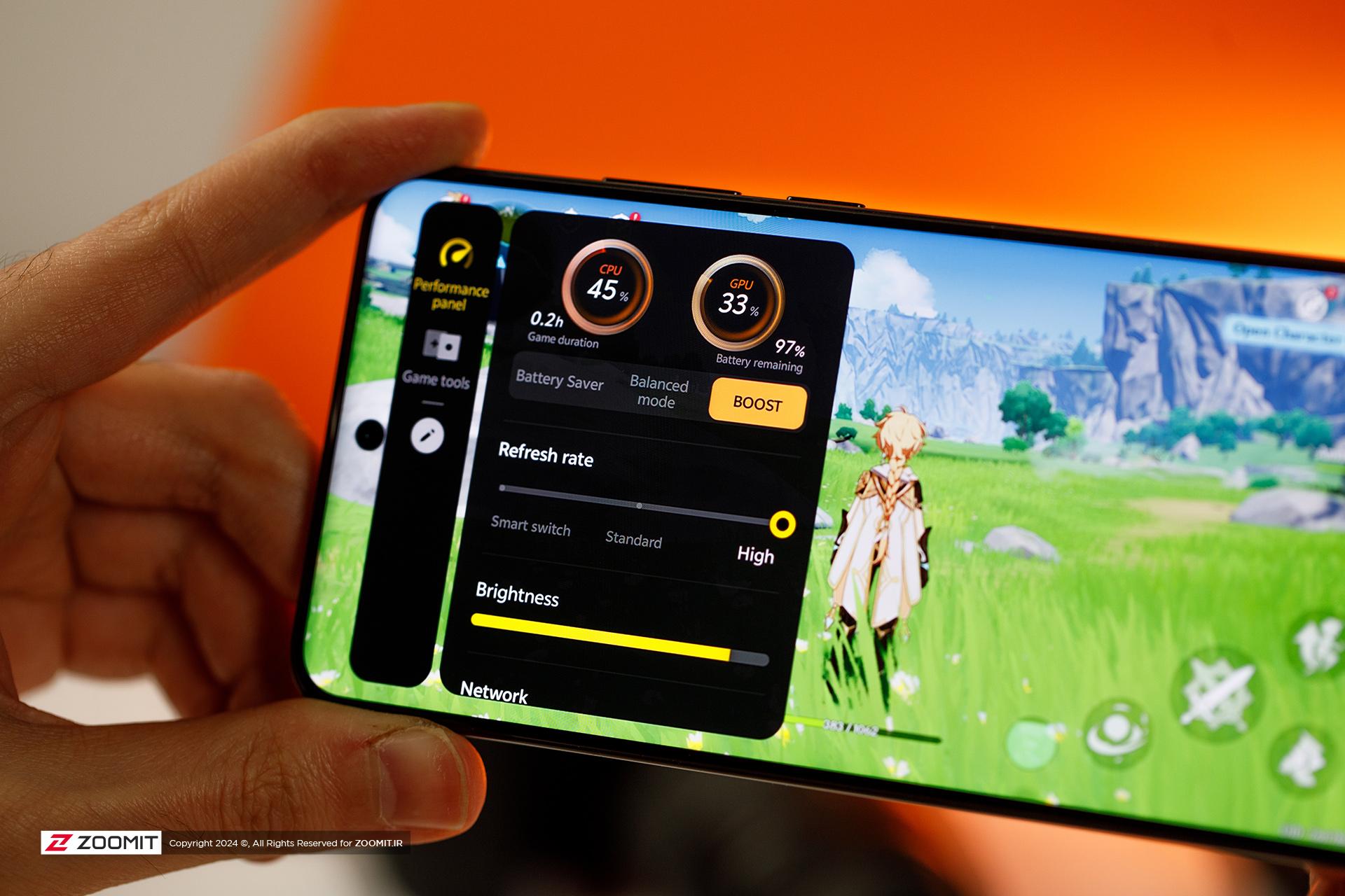حالت بازی یا Game Mode ویوو X200 پرو