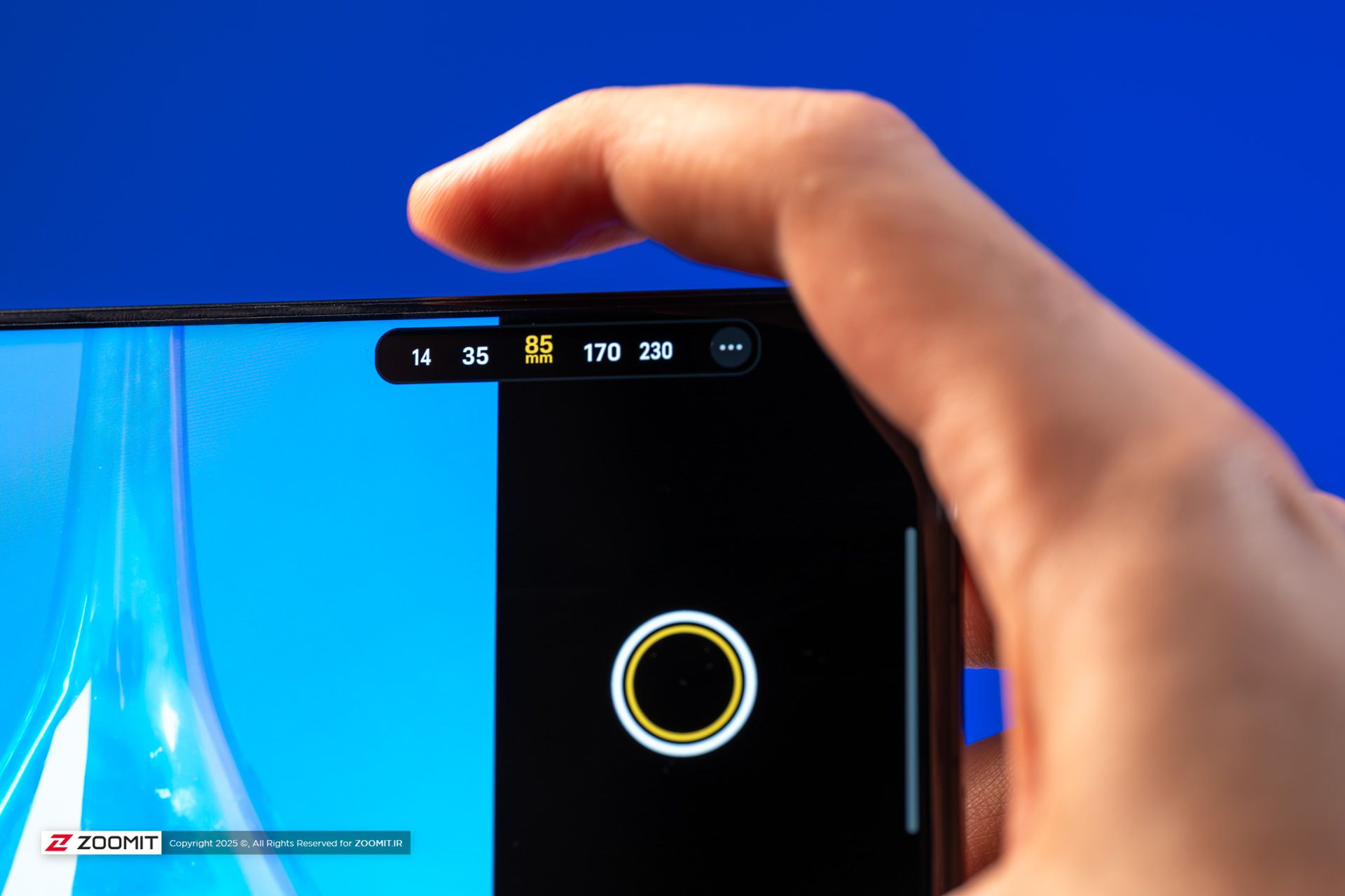 دکمه‌ی کمرا کنترل در  Vivo X200 ultra
