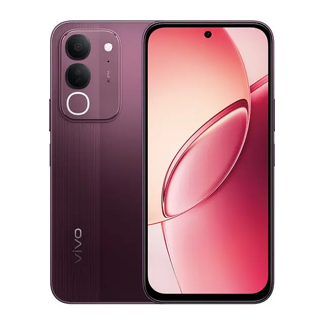 گوشی هوشمند ویوو (Vivo) Y32 با بدنه بنفش و نمایشگر بزرگ