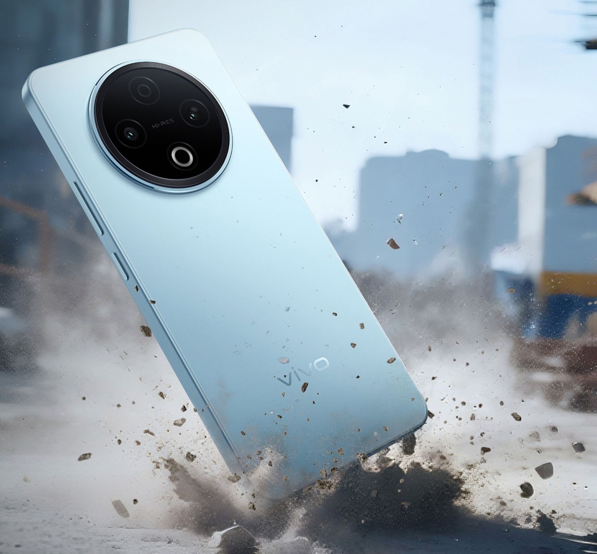 گوشی ویوو Y500 در رنگ آبی