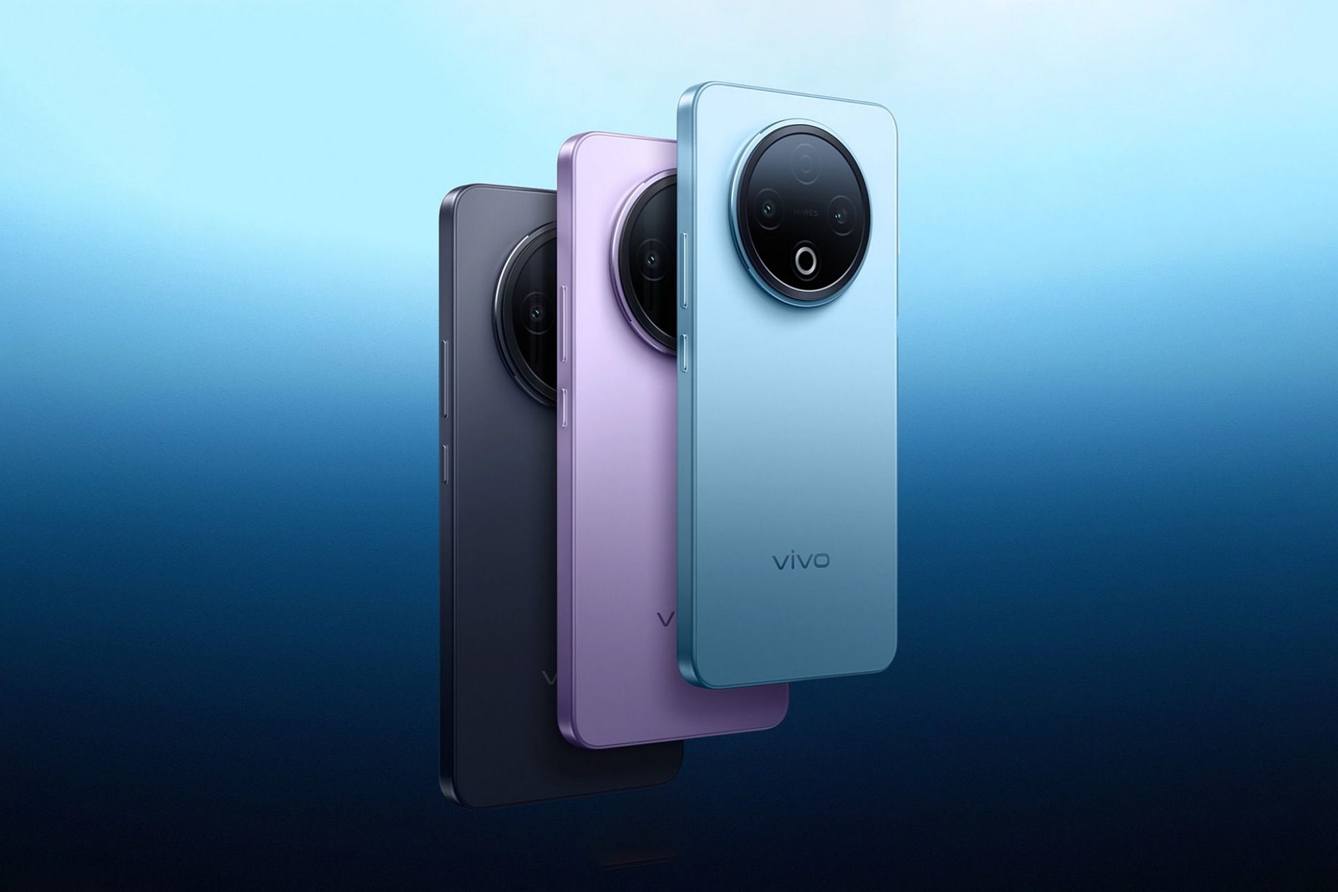 گوشی ویوو Y500 معلق در هوا