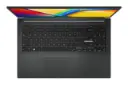 نمای بالای لپ تاپ Vivobook Go 15 OLED E1504G ایسوس با نمایش کیبورد و ترک‌پد رنگ مشکی