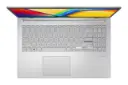 نمای بالای لپ تاپ Vivobook Go 15 OLED E1504G ایسوس با نمایش کیبورد و ترک‌پد رنگ خاکستری