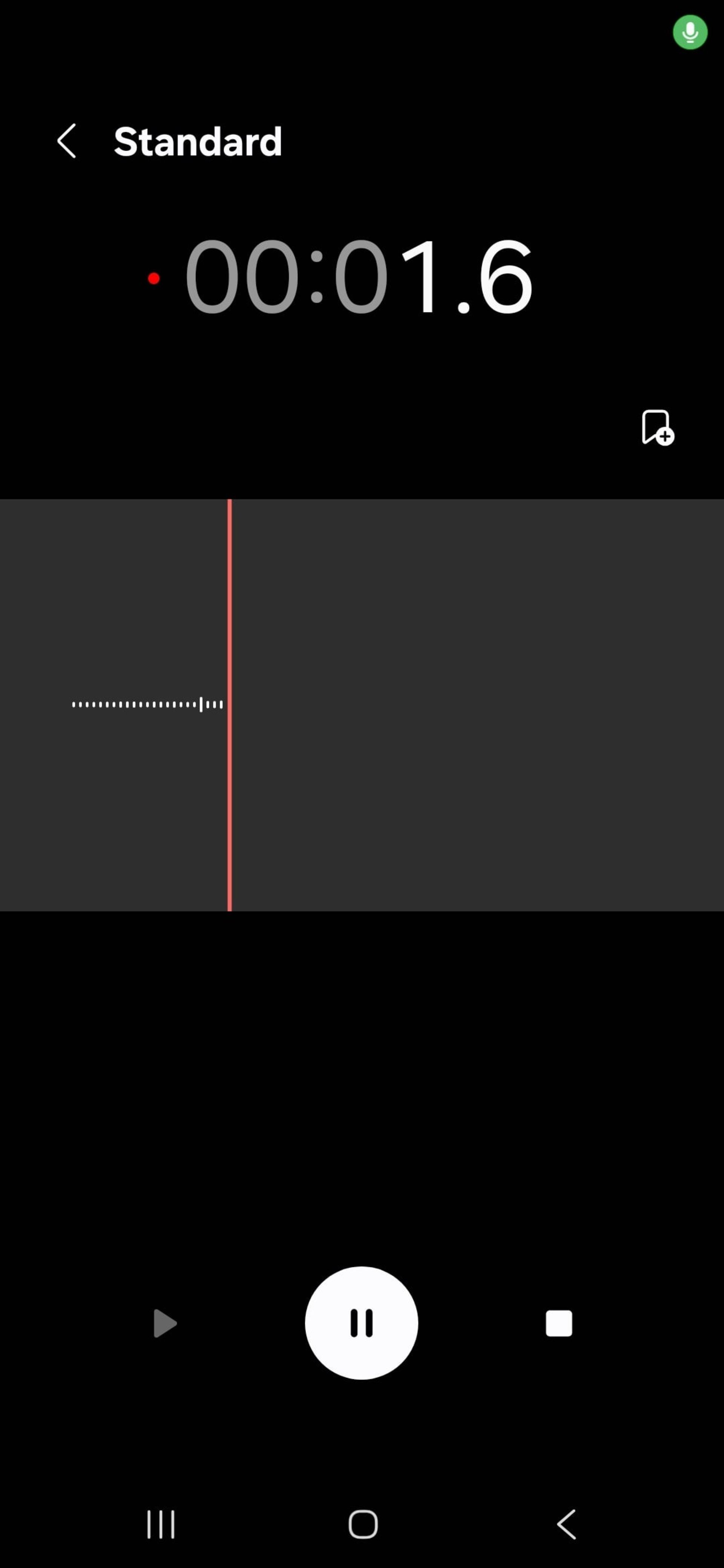 نسخه‌ی قدیمی محیط اپ ضبط صدای One UI 8
