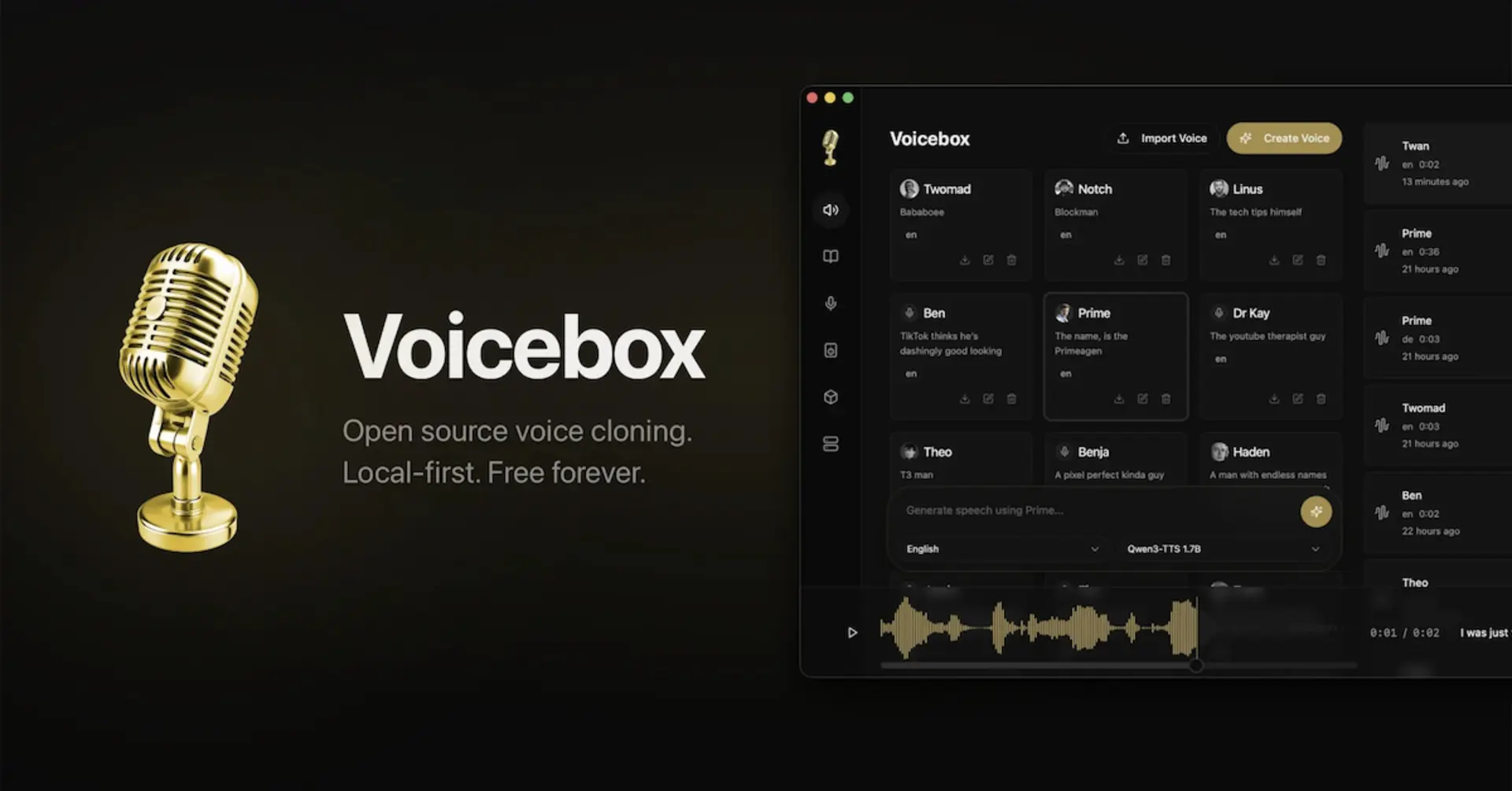 نرم‌افزار هوش مصنوعی مولد صدا VoiceBox