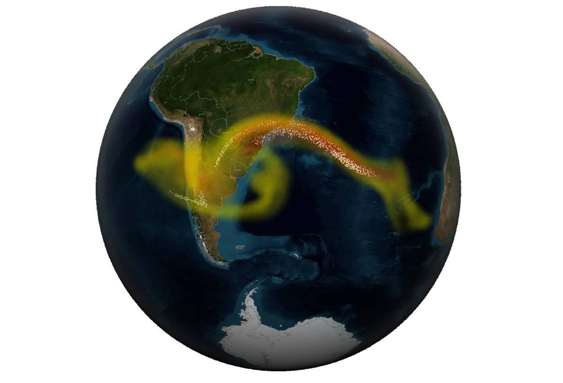 فوران آتشفشان در جنوب شیلی