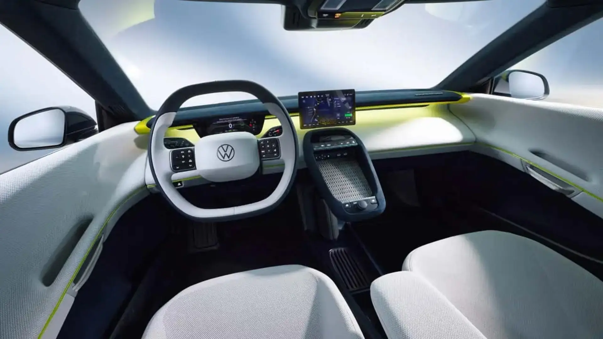 طراحی مدرن کابین و داشبورد خودروی مفهومی فولکس‌واگن (Volkswagen) Mission Efficiency