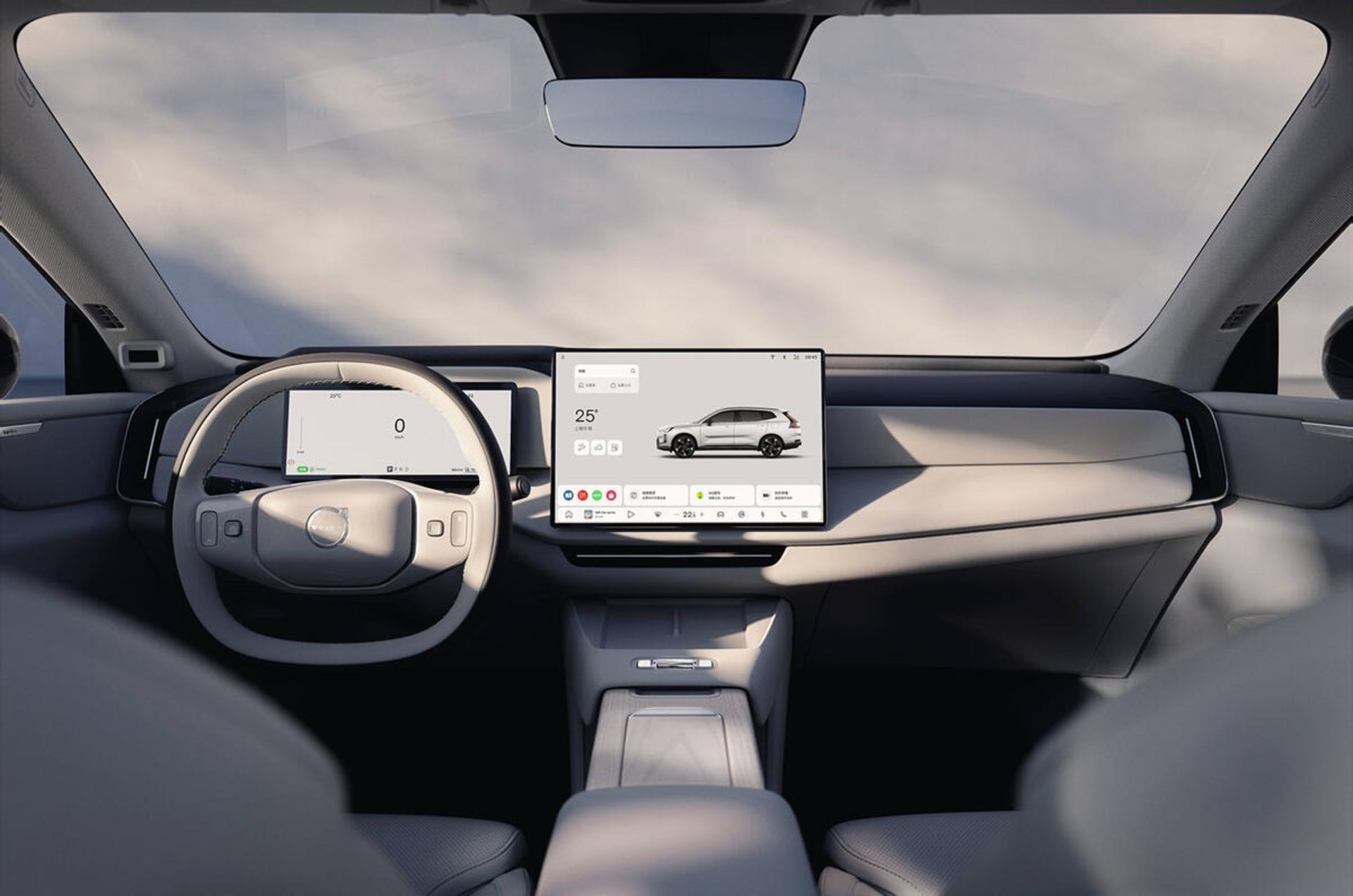 نمای داخل کابین خودرو ولوو XC70