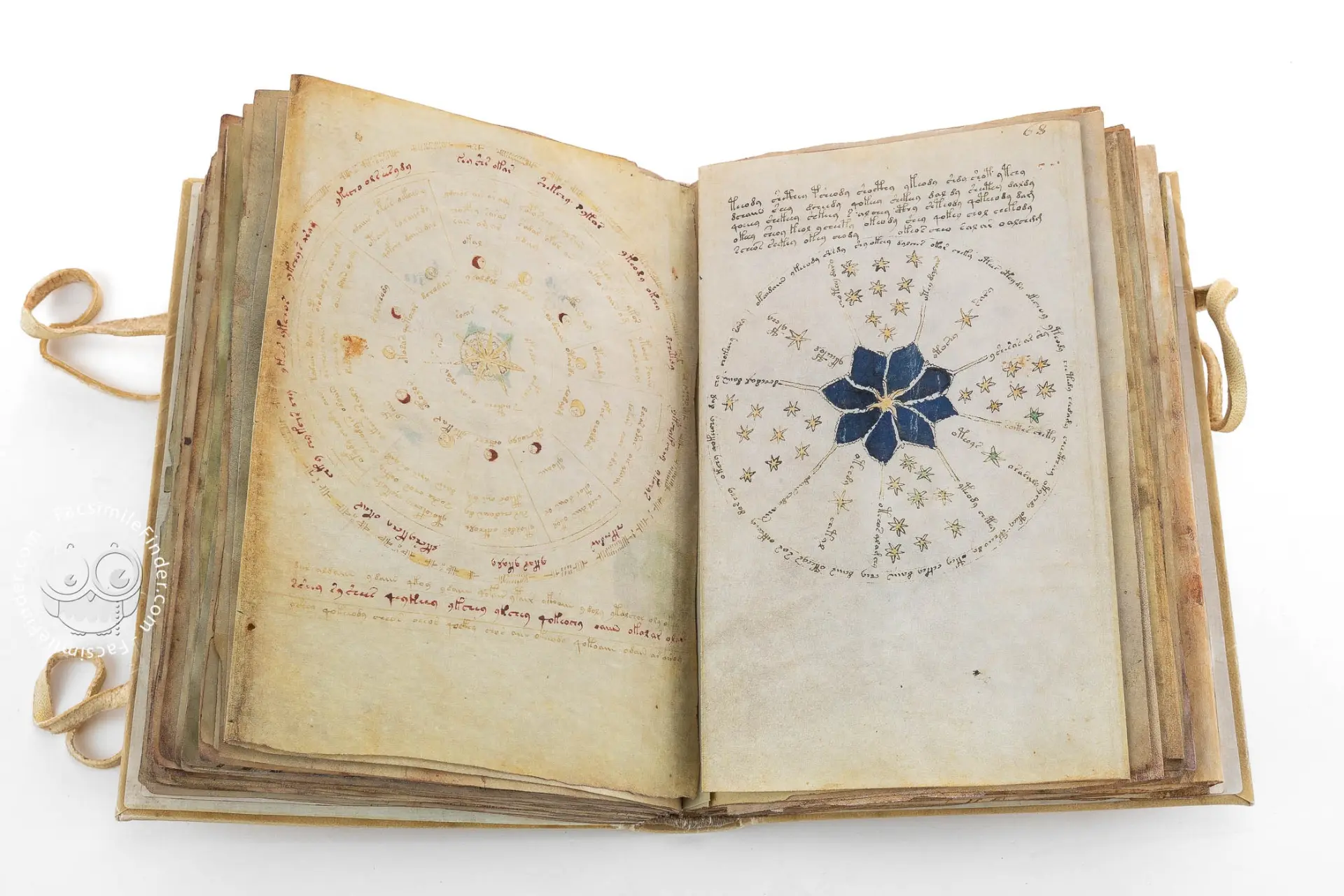نسخه ووینیچ (Voynich Manuscript) با صفحات قدیمی و نوشته‌های رمزنگاری‌شده