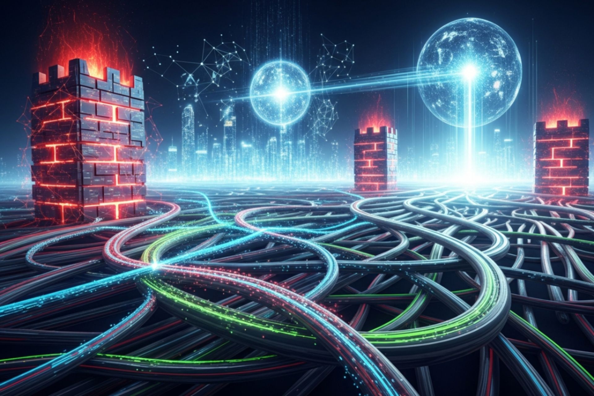 تونل‌های داده در حال عبور از موانع دیجیتال