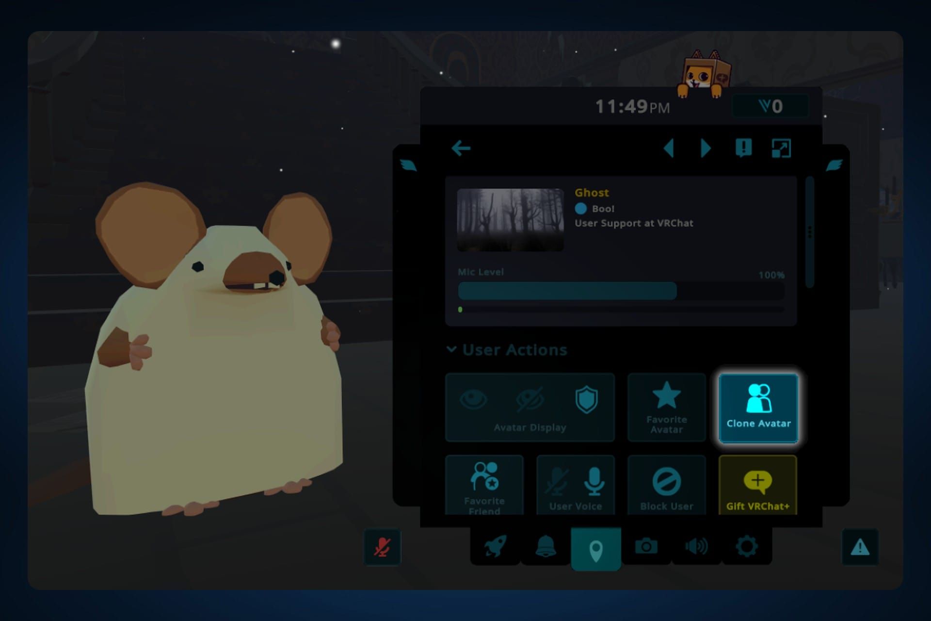 کلون آواتار در وی آر چت