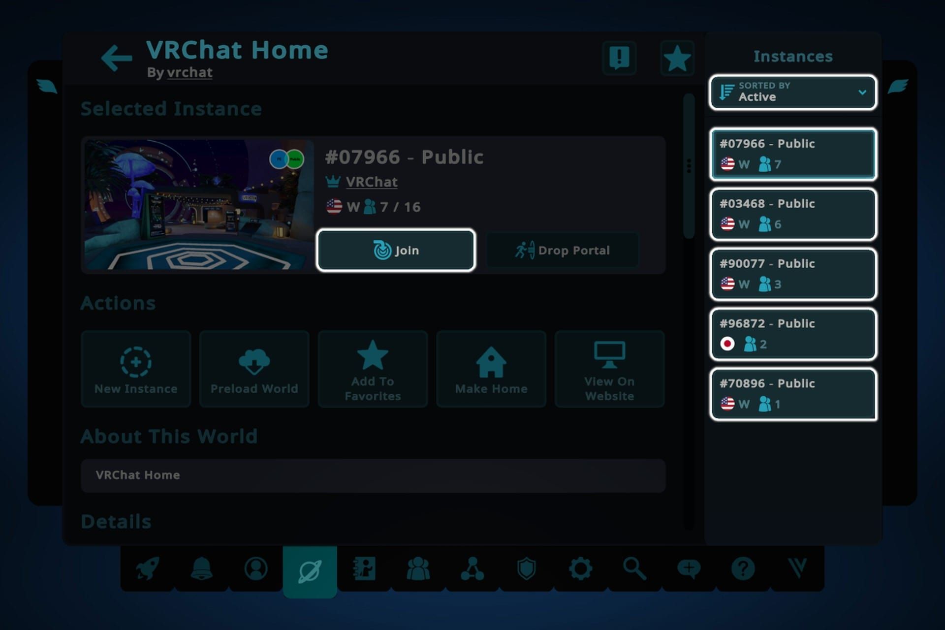پیوستن به اینستنس در وی آر چت