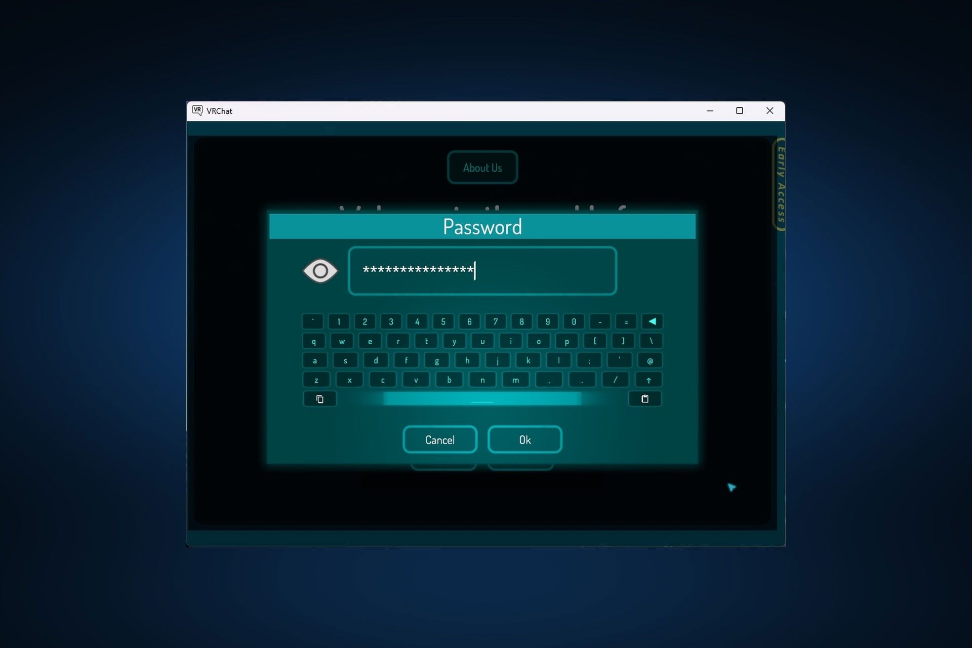 وارد شدن به VRChat از طریق اکانت VRChat - مرحله ۲