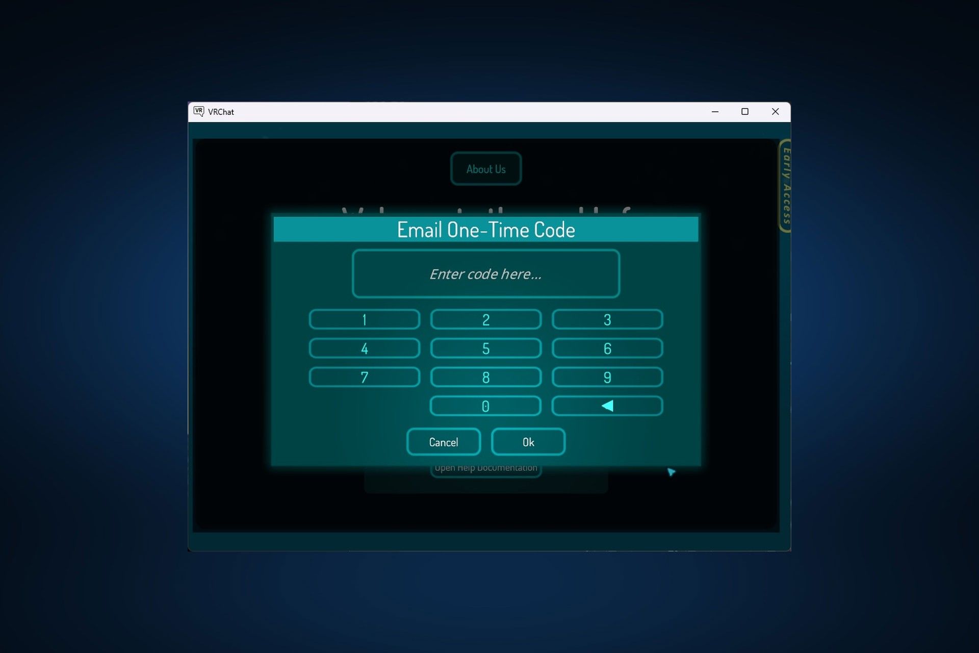 وارد شدن به VRChat از طریق اکانت VRChat - مرحله ۵