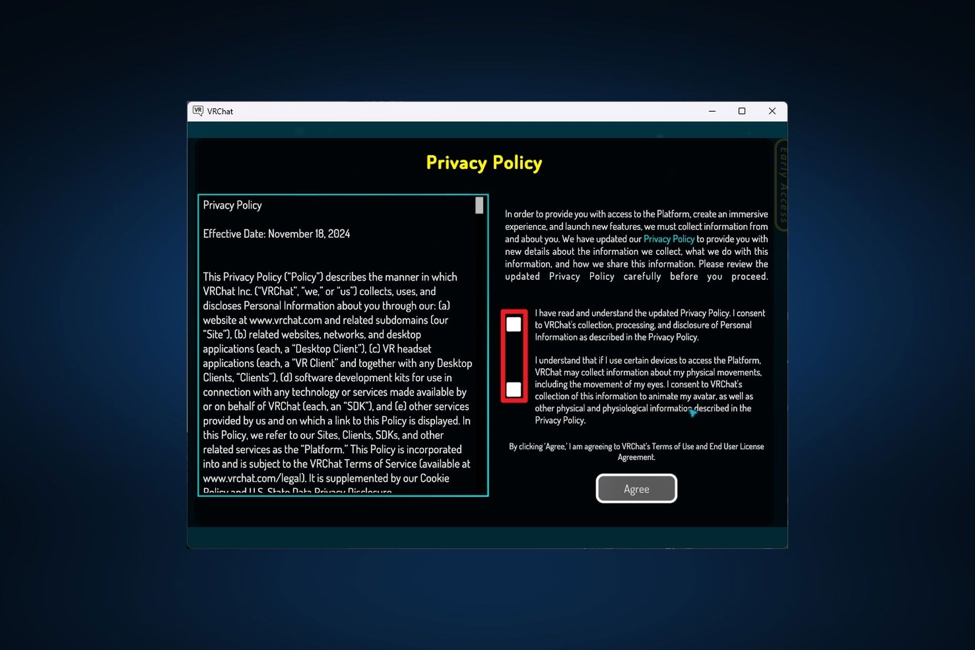 وارد شدن به VRChat از طریق اکانت VRChat - مرحله ۶