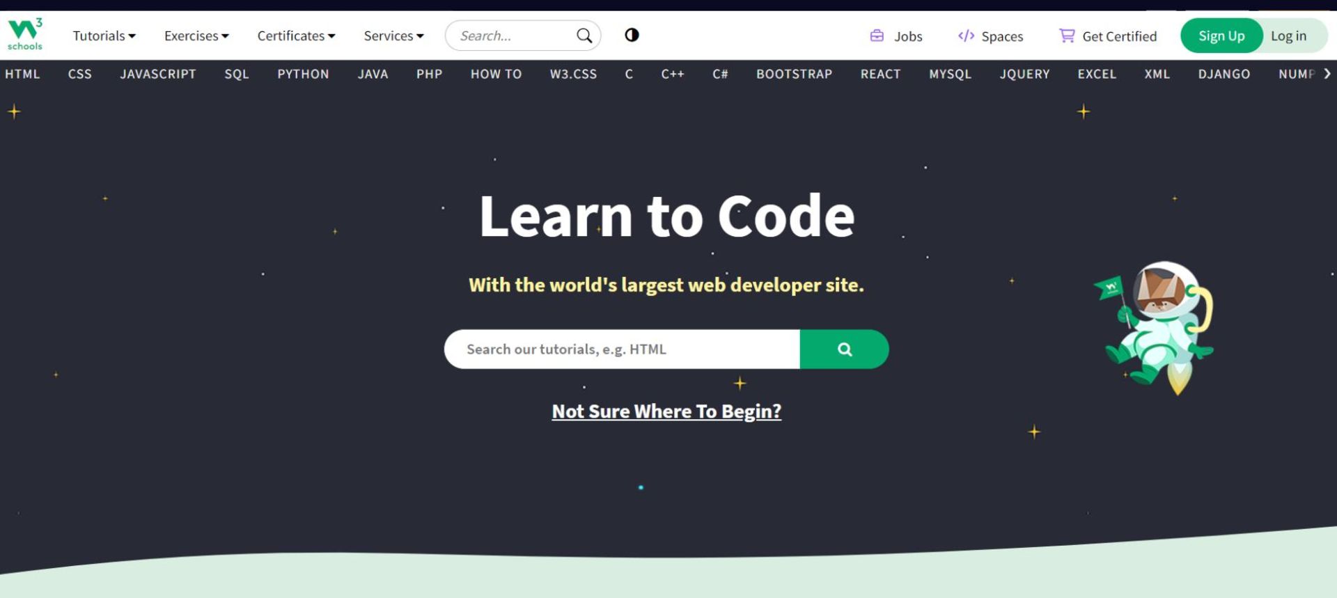 سایت آموزش برنامه نویسی w3schools