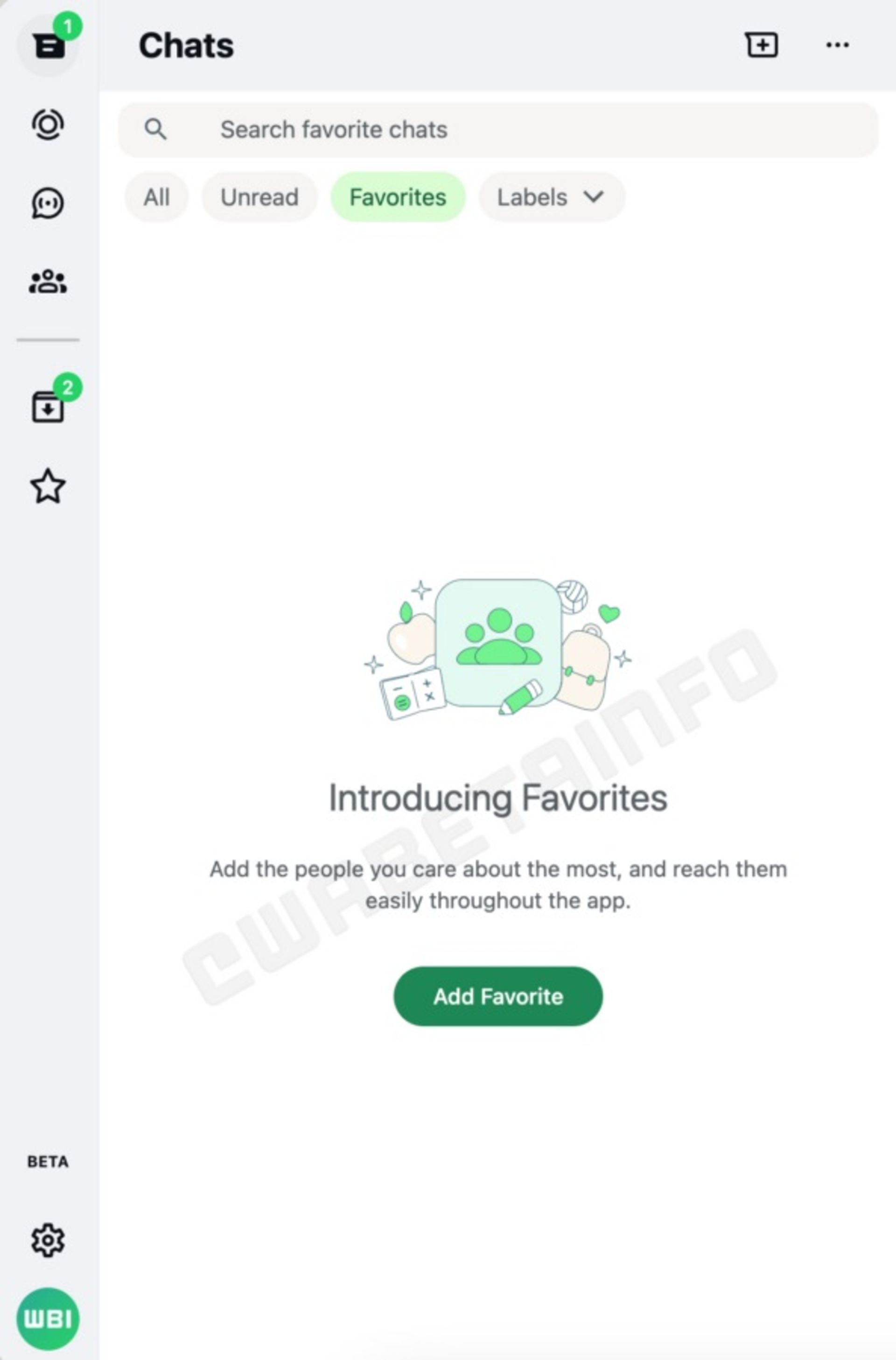 قابلیت فیلتر کردن مخاطبین موردعلاقه در واتساپ وب