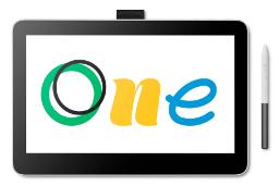 نمای کلی قلم نوری وکام One 13 Touch با نمایشگر روشن به همراه قلم