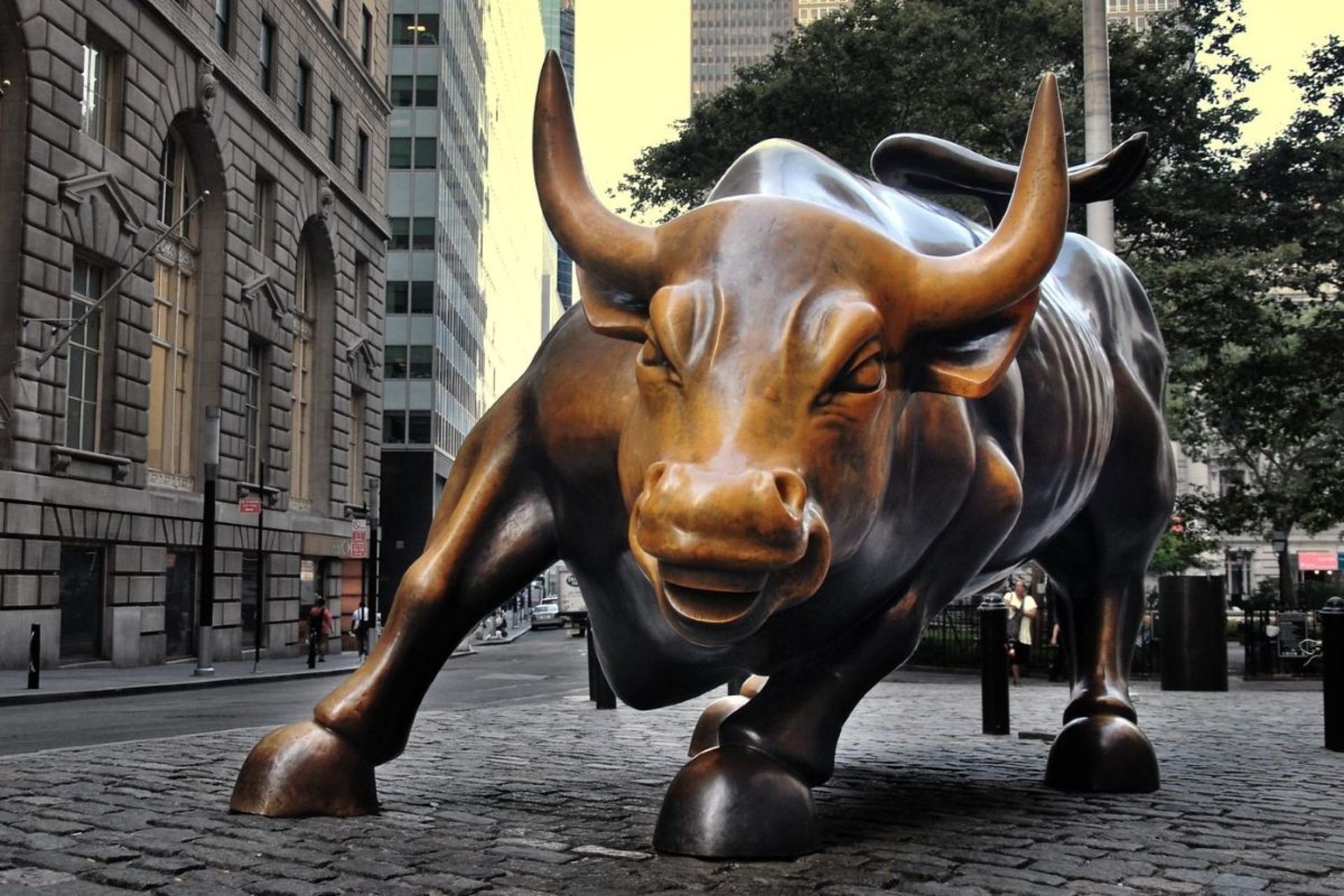 مجسمه گاو عصبانی وال استریت Charging Bull
