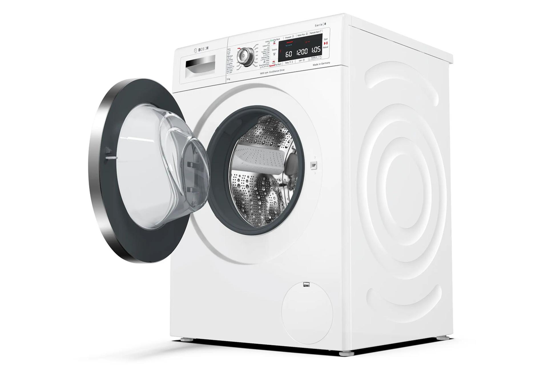 ماشین لباسشویی بوش Bosch WAW325H0GC نمای جلو درب باز