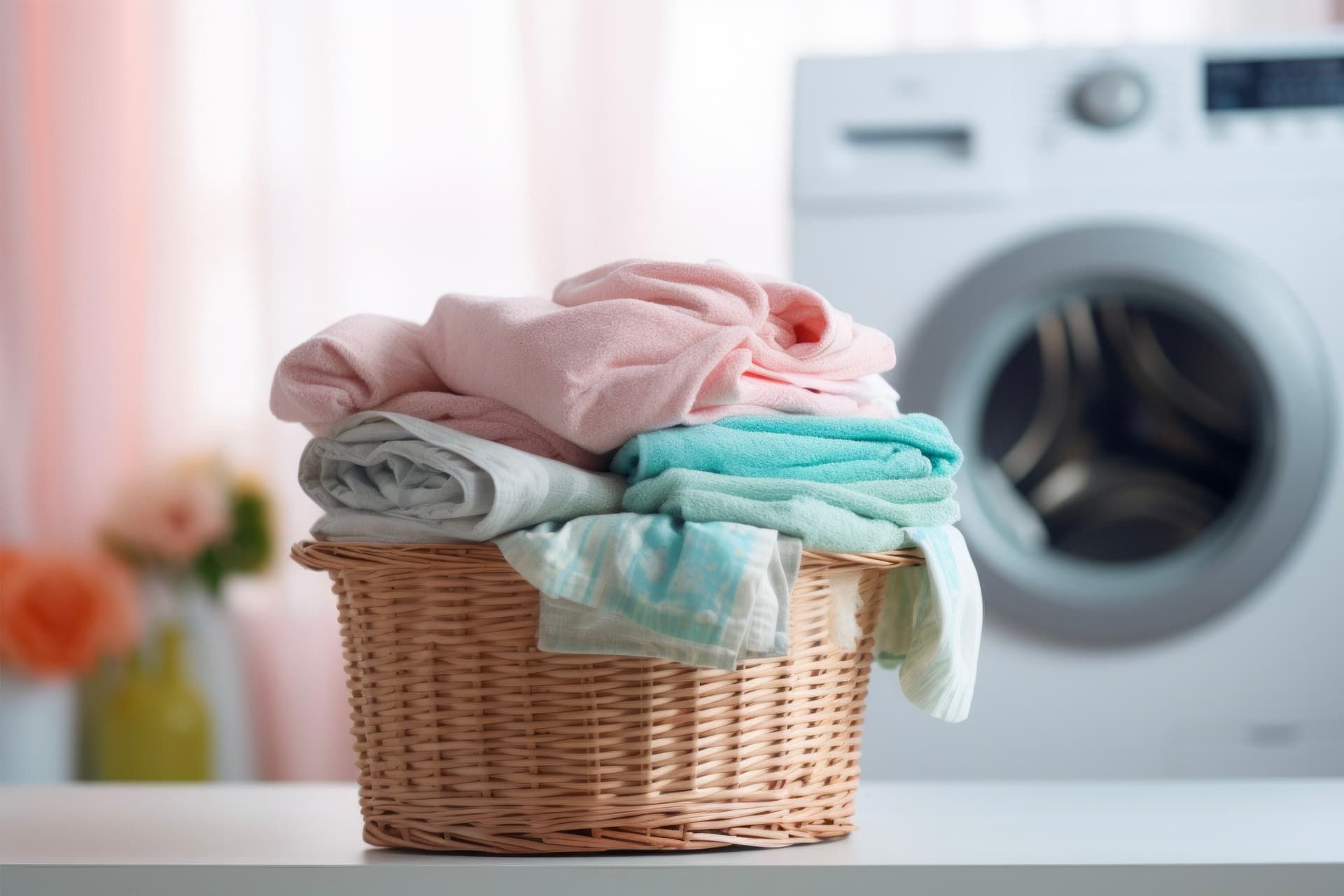 لباس های کثیف دربرابر ماشین لباس شویی