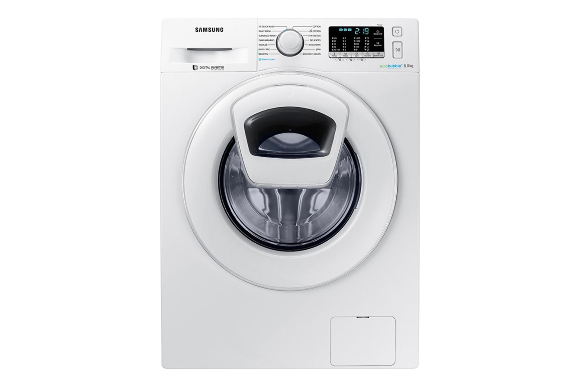 ماشین لباسشویی سامسونگ Samsung WW80K54E0 نمای جلو