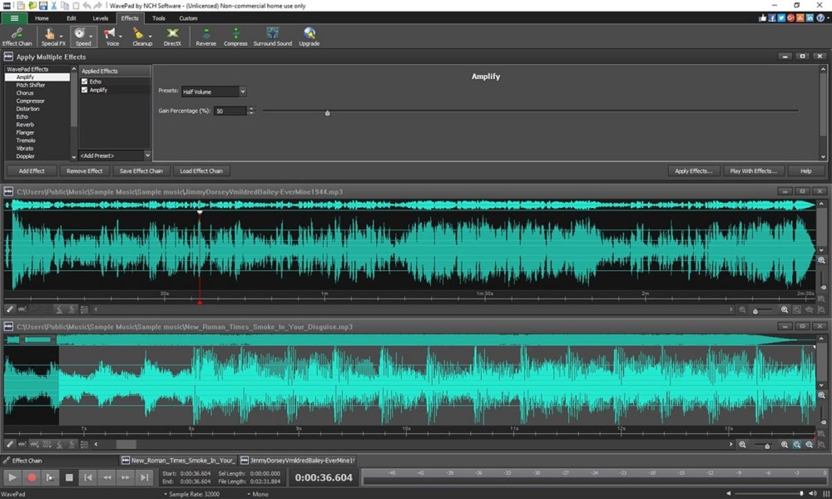 برنامه WavePad 