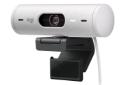 وبکم لاجیتک Logitech Brio 500 نمای جلو و راست رنگ سفید