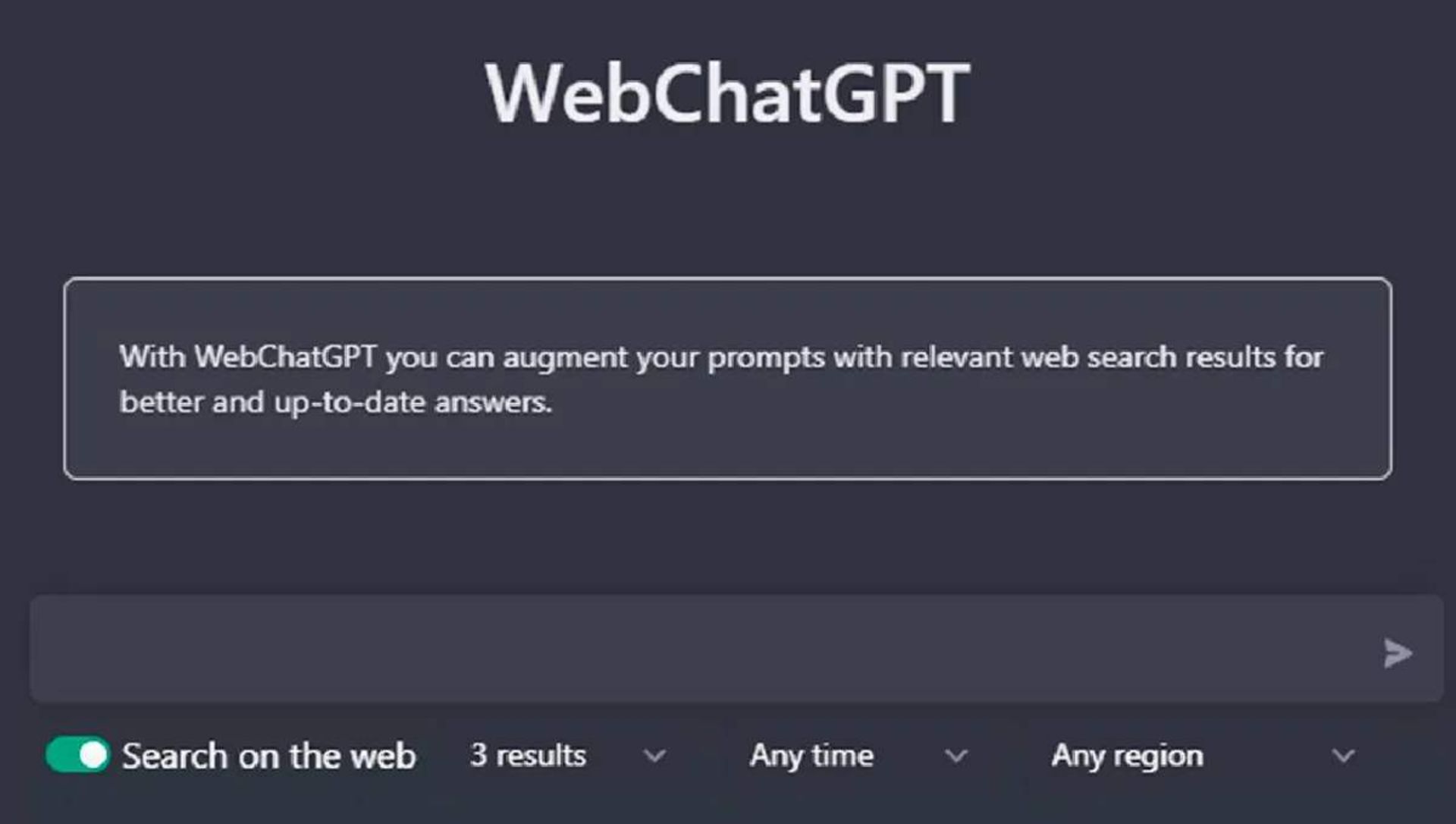 افزونه WebChatGPT