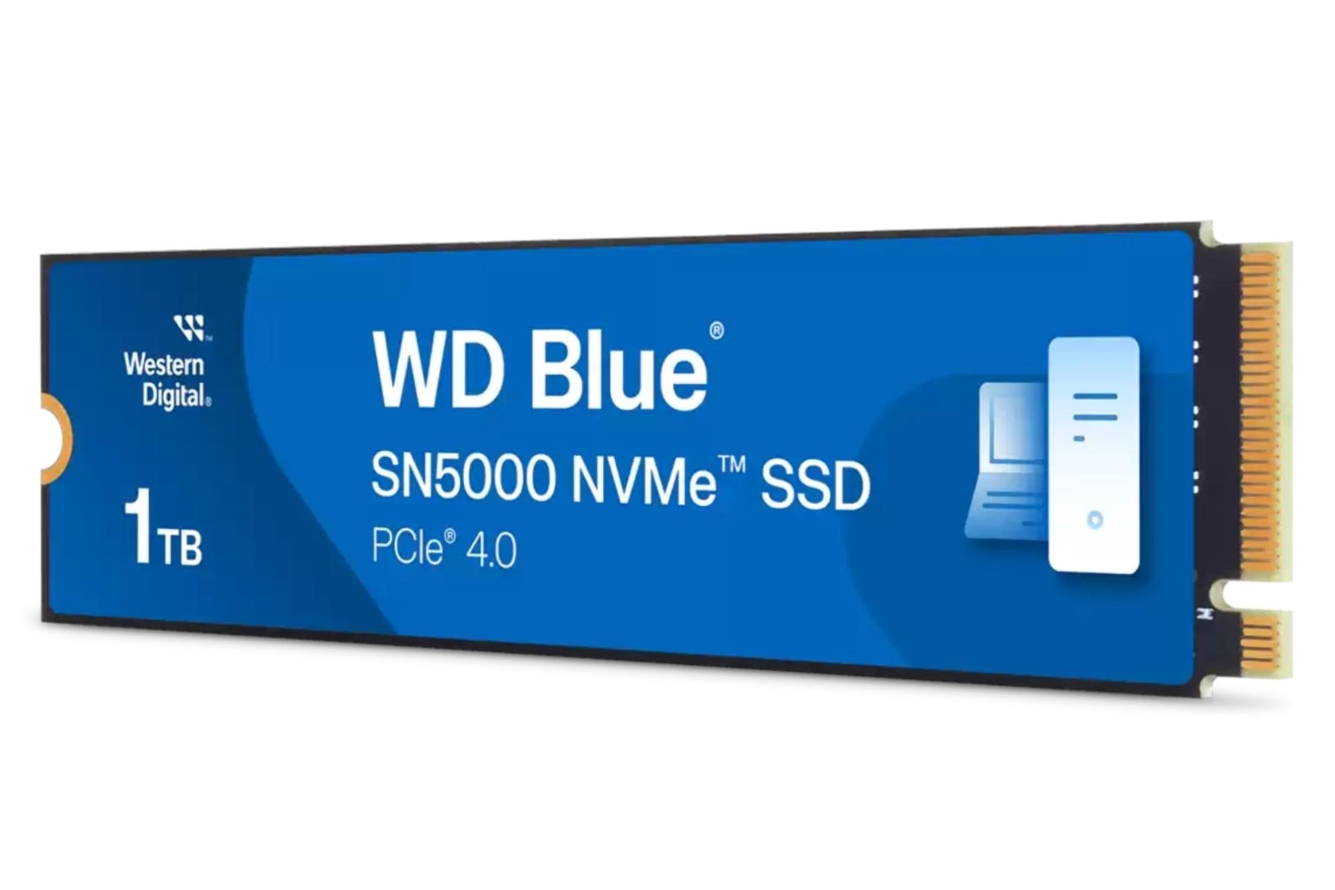 سمت راست اس اس دی وسترن دیجیتال Western Digital Blue SN5000 NVMe M.2 1TB