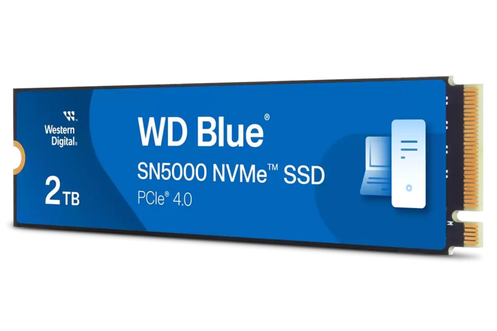 سمت راست اس اس دی وسترن دیجیتال Western Digital Blue SN5000 NVMe M.2 2TB