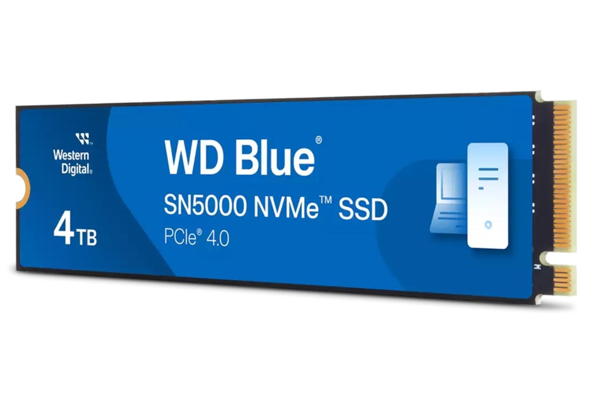 سمت راست اس اس دی وسترن دیجیتال Western Digital Blue SN5000 NVMe M.2 4TB