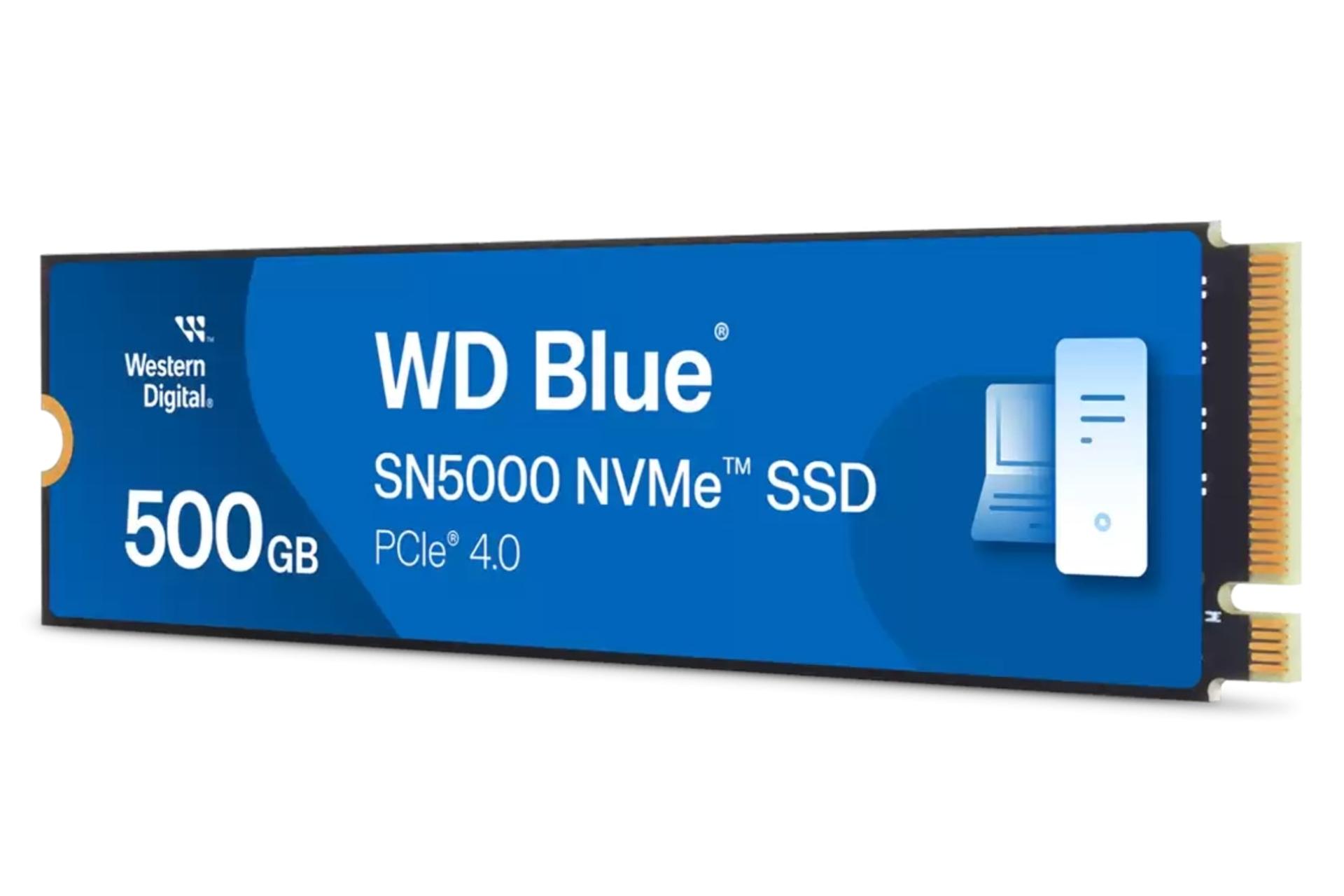 سمت راست اس اس دی وسترن دیجیتال Western Digital Blue SN5000 NVMe M.2 500GB