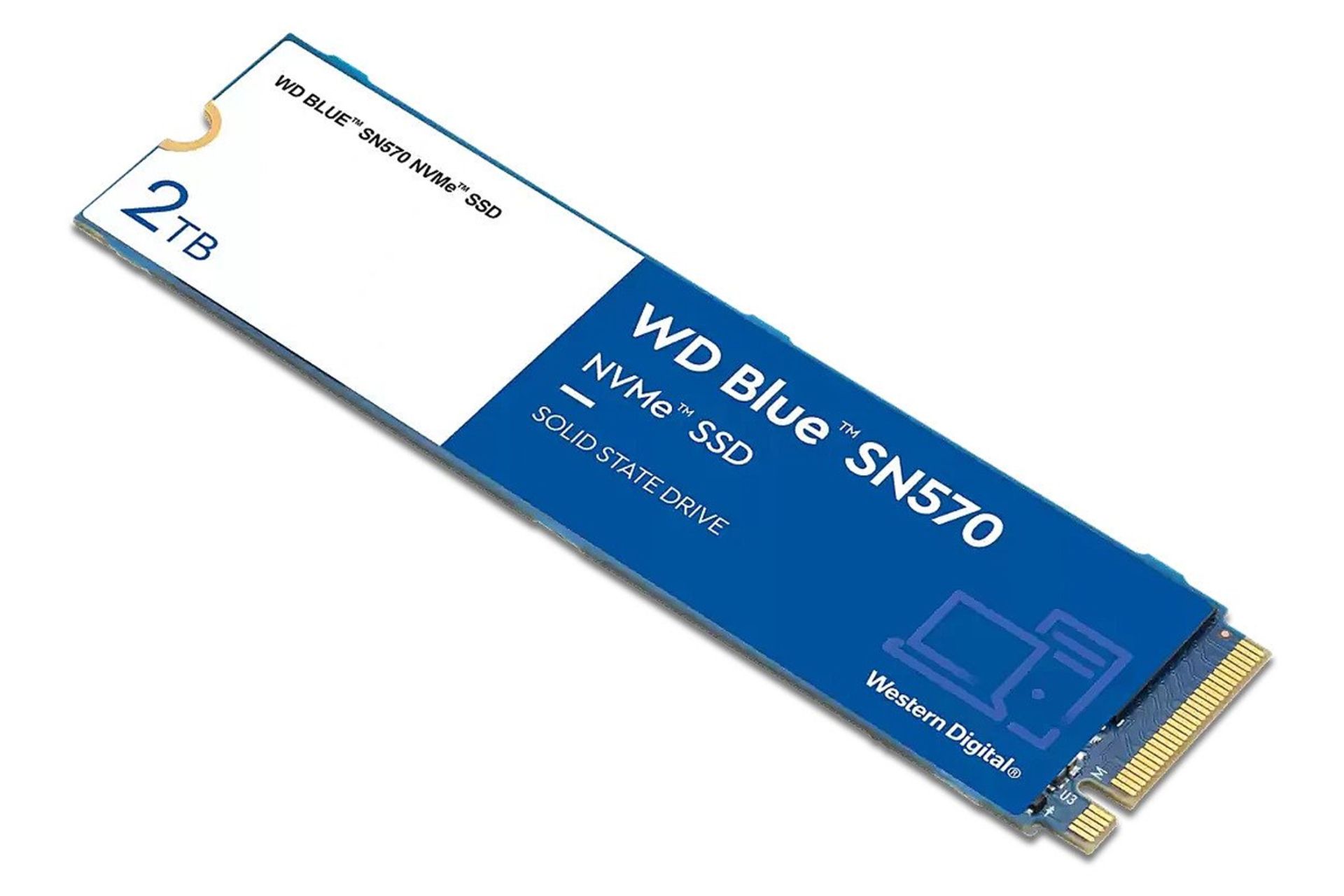 ابعاد و اندازه اس اس دی وسترن دیجیتال Blue SN570 NVMe M.2 ظرفیت 2 ترابایت