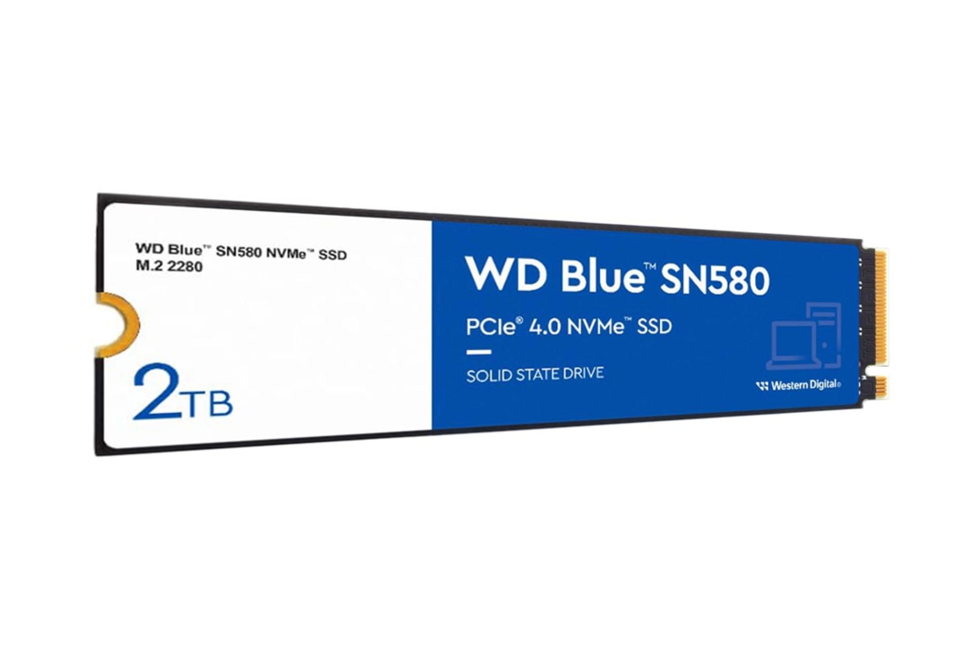 سمت چپ اس اس دی وسترن دیجیتال Western Digital Blue SN580 WDS200T3B0E NVMe M.2 2TB