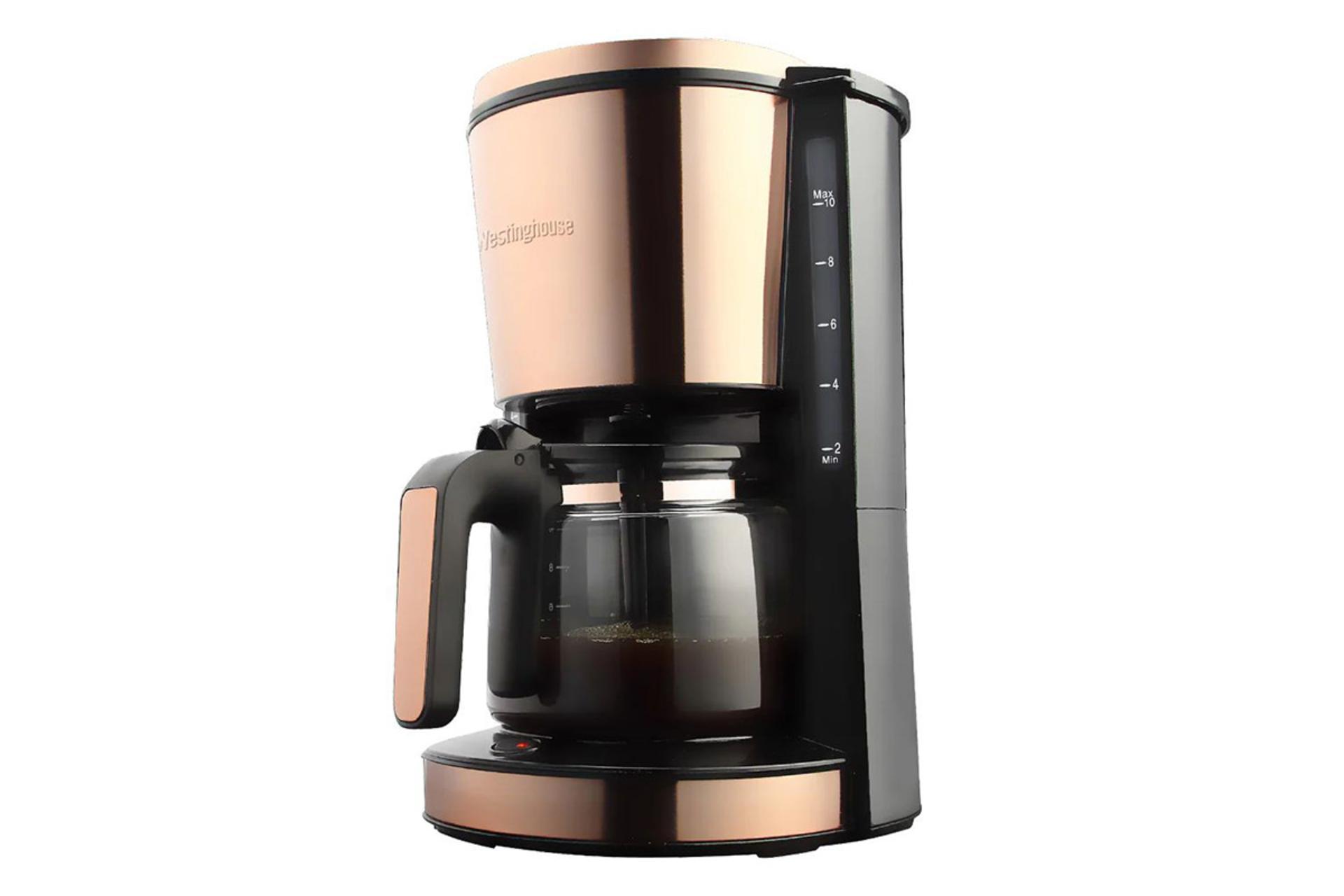 قهوه ساز وستینگهاوس Westinghouse WKCM338RG نمای جلو و جانبی