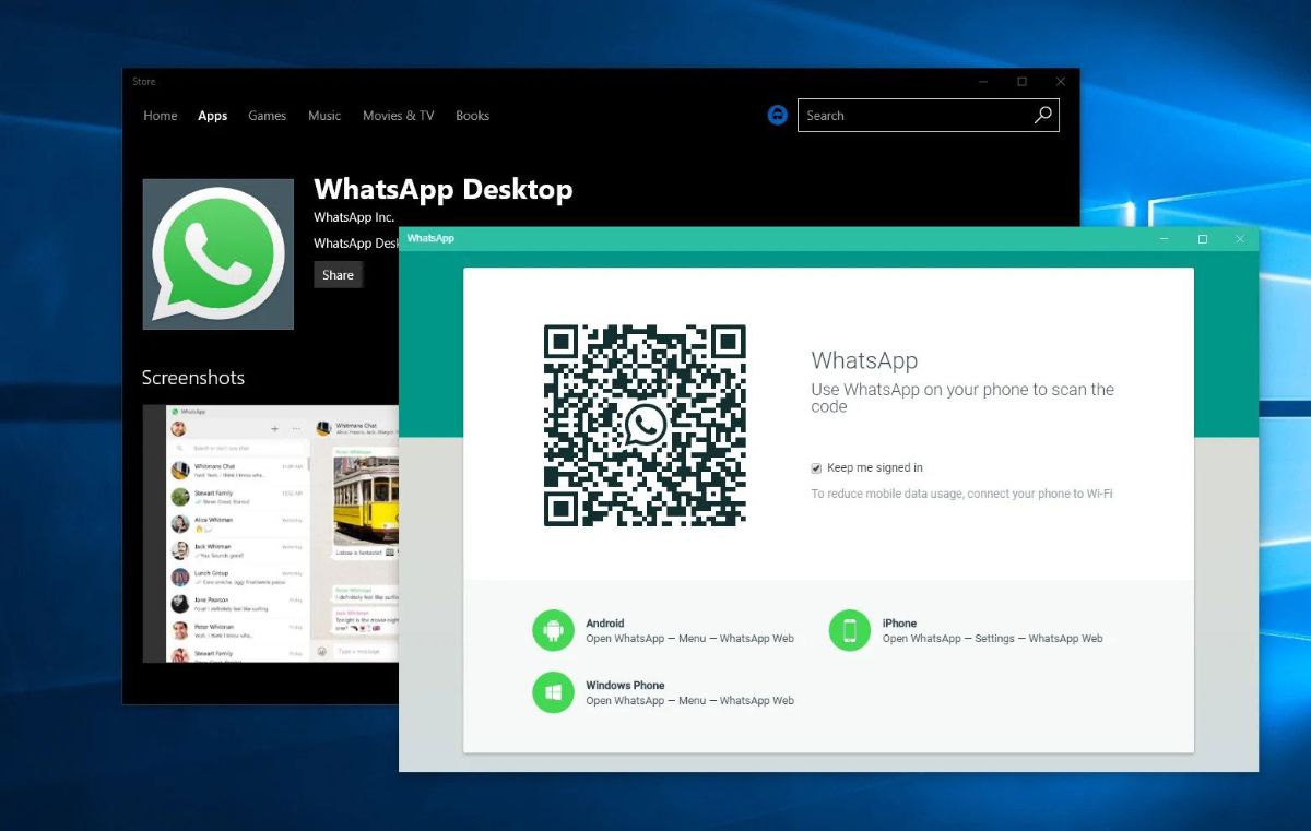 WhatsApp desktop software
