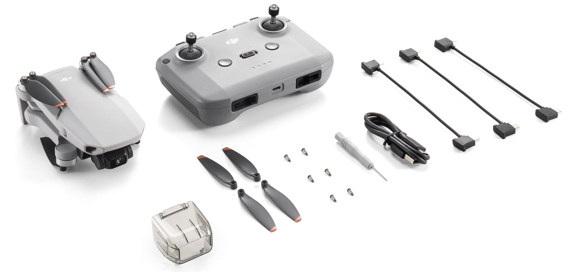 محتویات جعبه پهپاد DJI Mini 2 SE