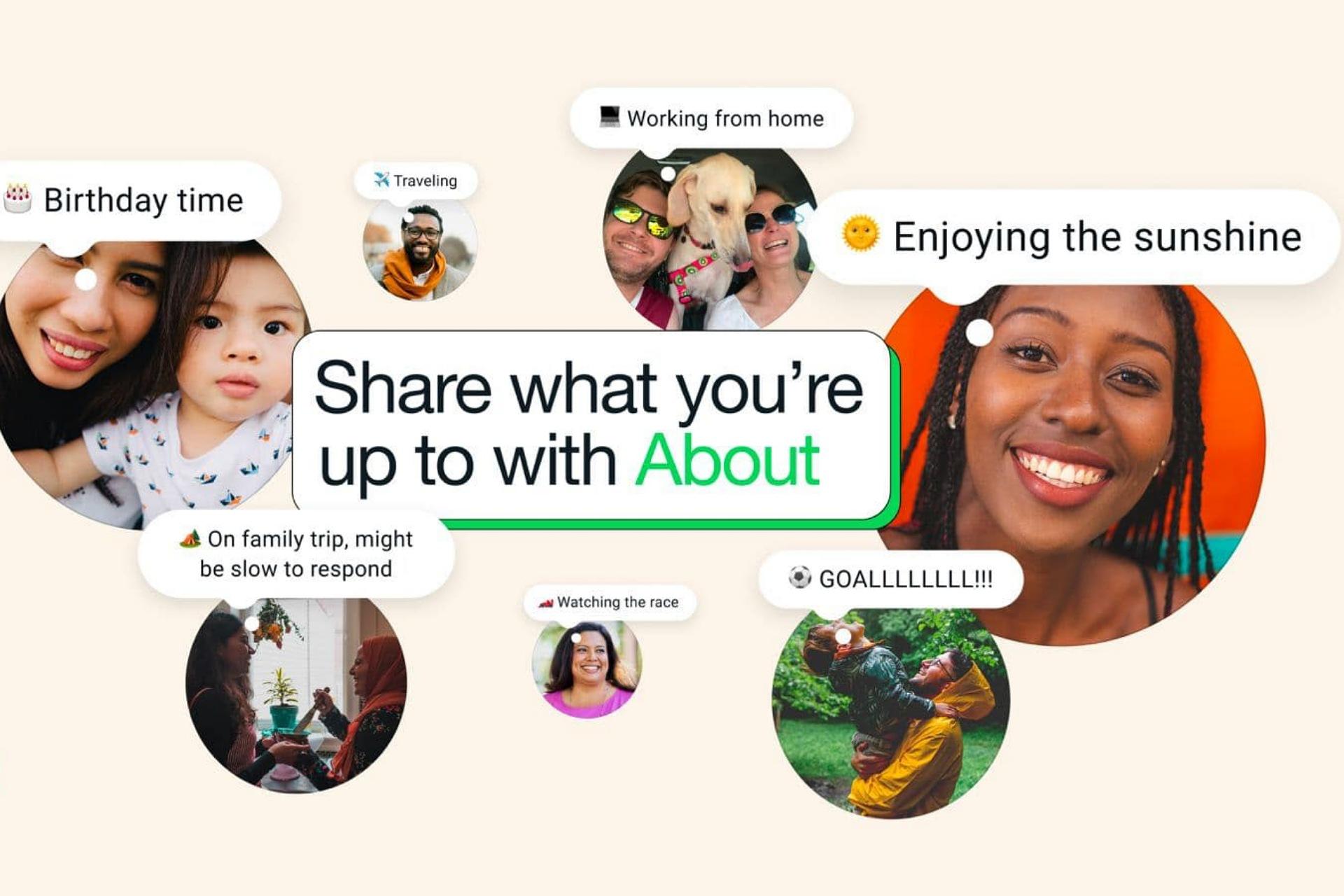 نمای کلی قابلیت About واتساپ