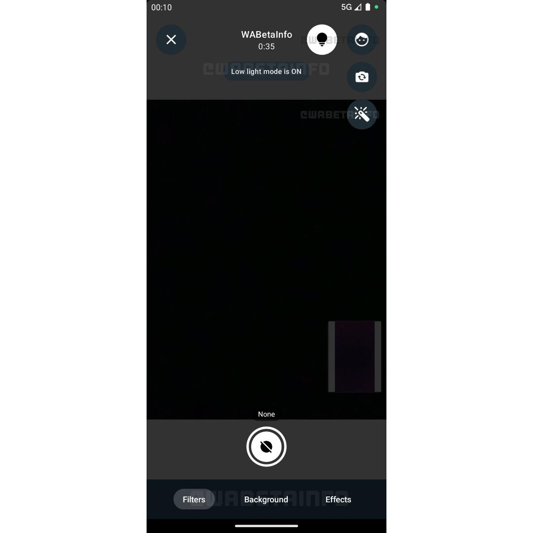 افکت‌های واقعیت افزوده در تماس تصویری واتساپ