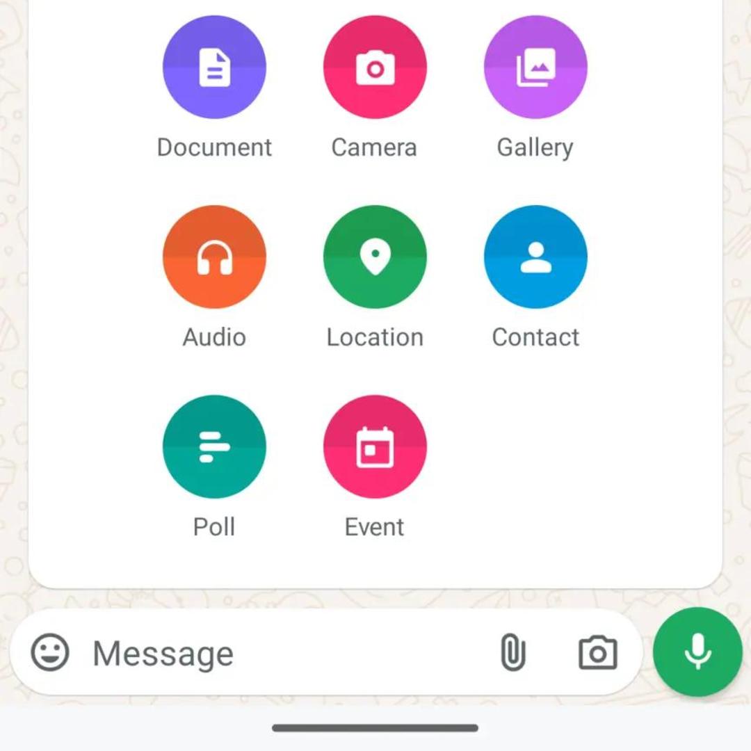 ویژگی Events در چت گروهی واتساپ
