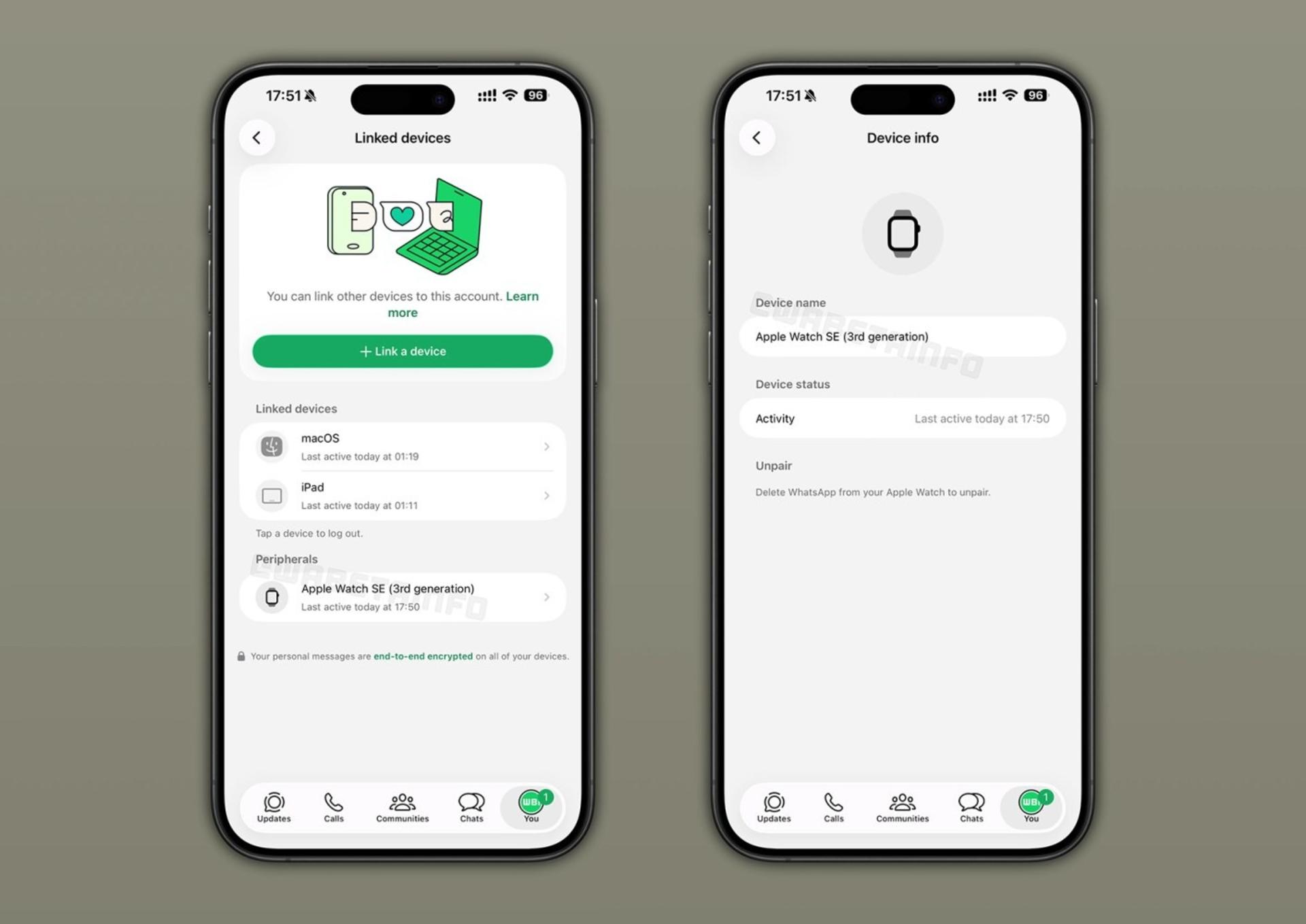 آپدیت آزمایشی جدید واتساپ برای iOS برای کنترل دستگاه‌های متصل