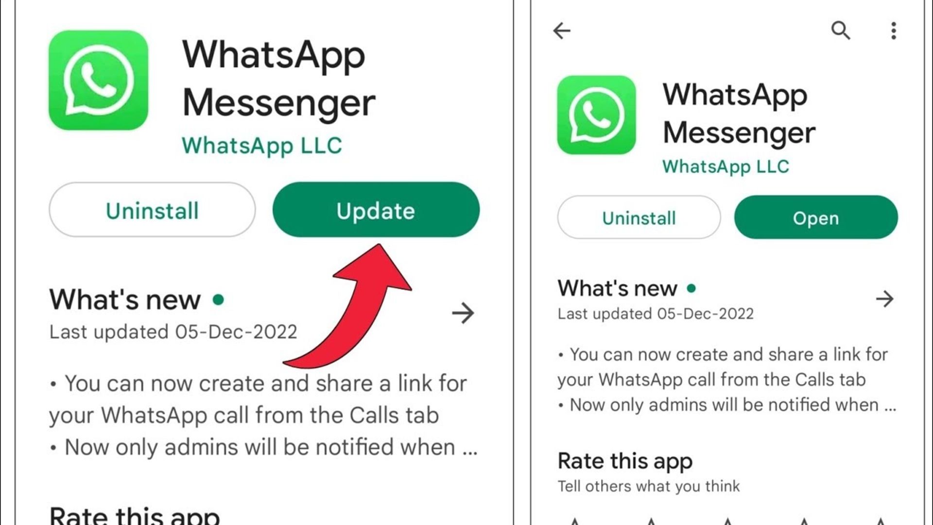 whatsapp update
