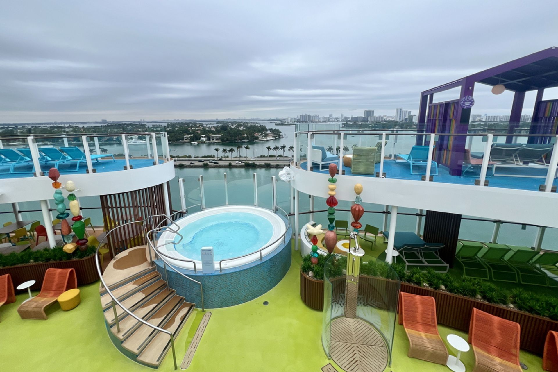 Chill Island neighborhood pools on Icon of the Seas